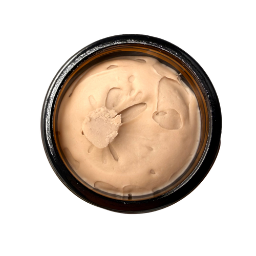 texture image of natural hair styling mud