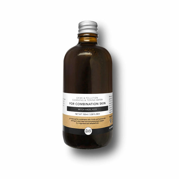 Valley Mist Witch hazel kick micellar cleansing water and toner for men and combination skin.