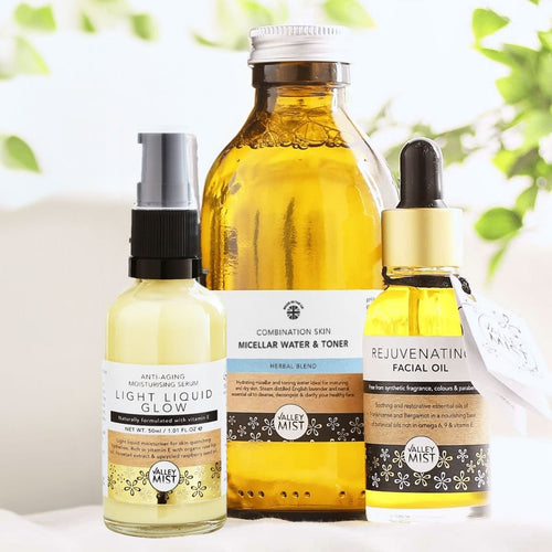 Daily natural skincare routine bundle for combination skin – Valley Mist