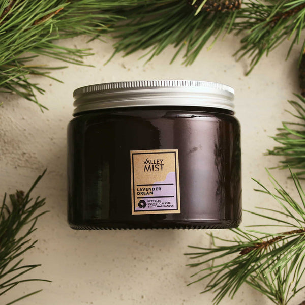 Lavender Essential Oil 3 Wick Natural Soy Wax Candle