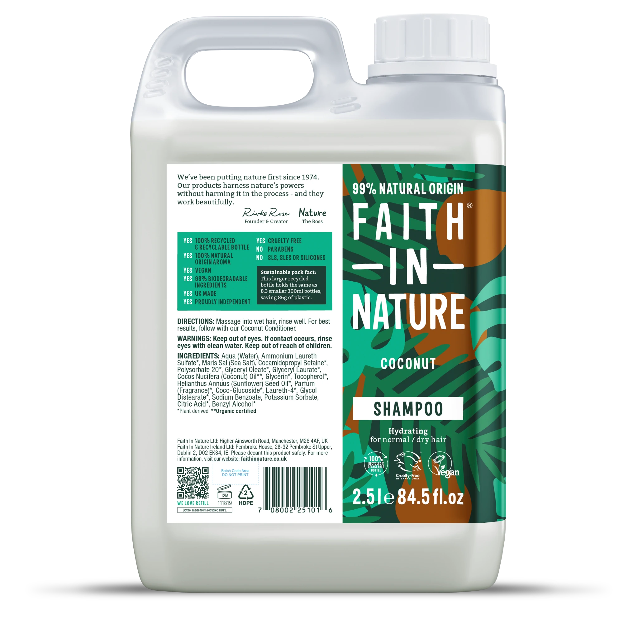 coconut shampoo refill