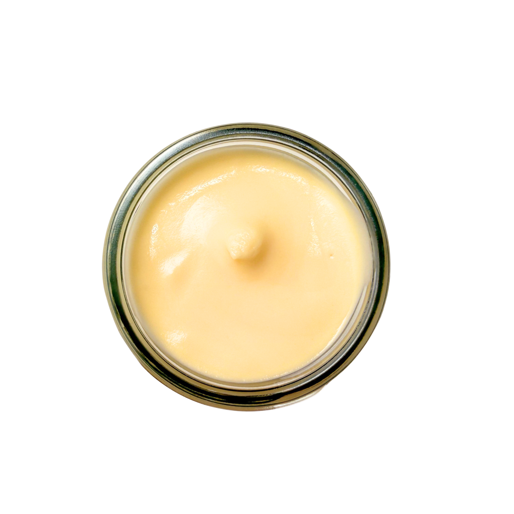texture image of natural hand cream restore with rosehip oil