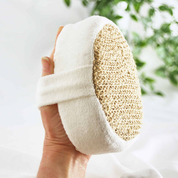Natural Ramie Bath Scrubberhand held