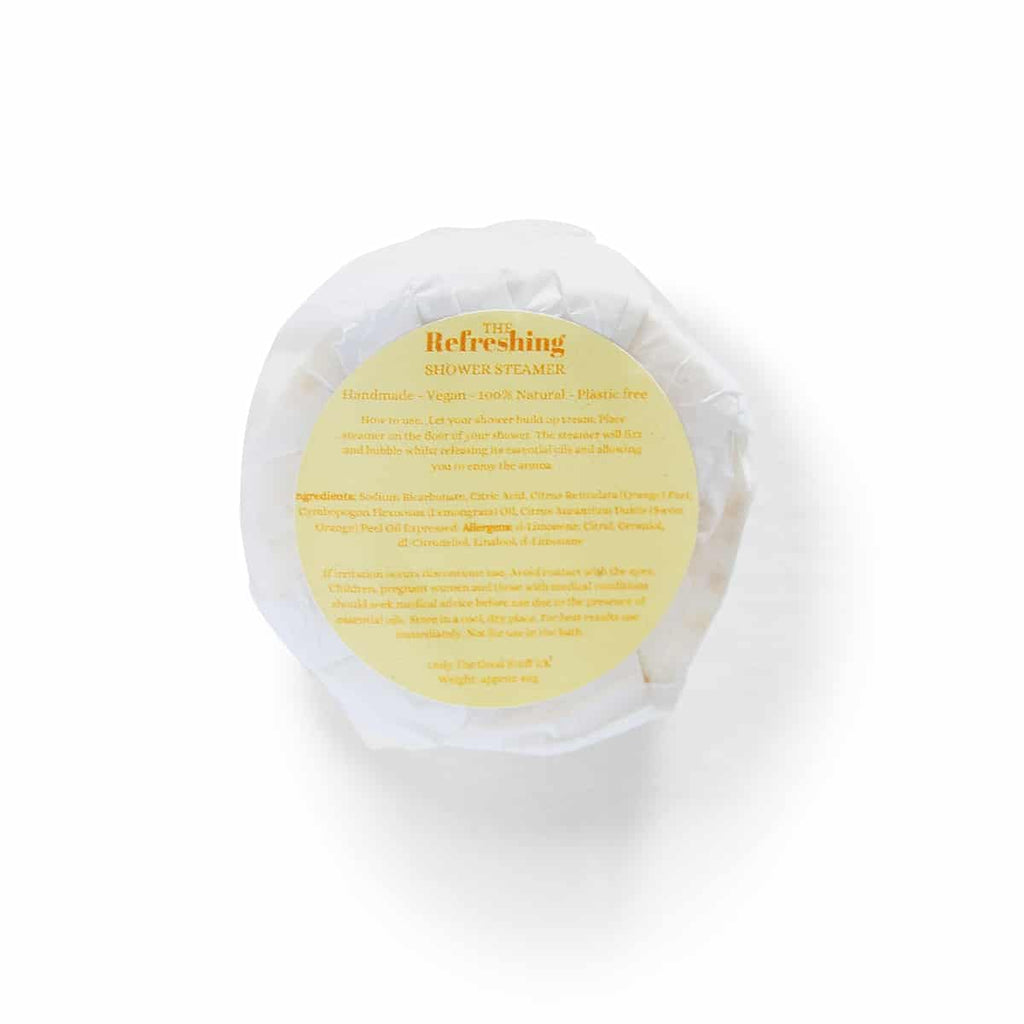 shower steamer lemongrass and orange