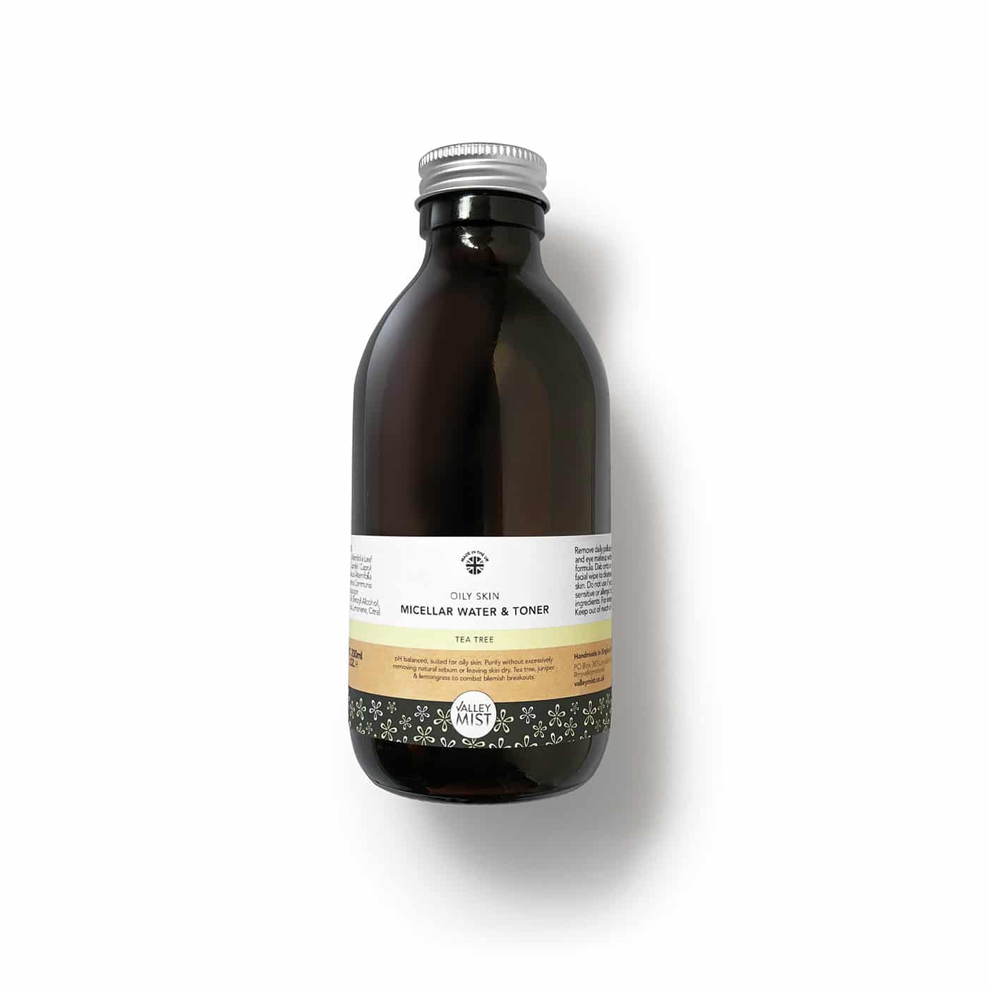 Tea tree and lemongrass micellar water and toner 200ml