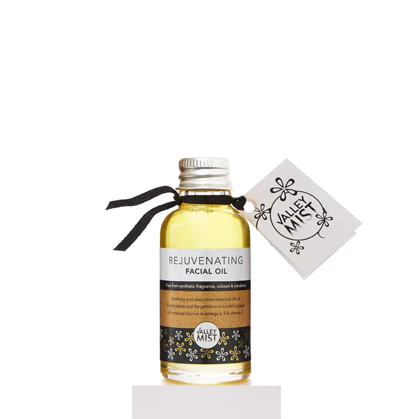 Rejuvenating frankincense facial oil with cap for a Plastic Free option