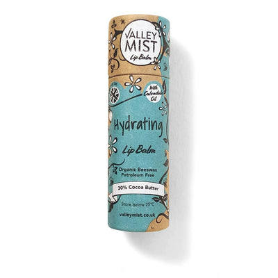 Natural hydrating lip balm in plastic-free paper tube – Valley Mist