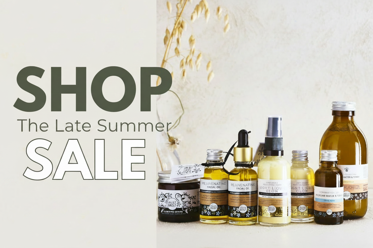 Late Summer Sale Hero — White SALE with Dark Outline