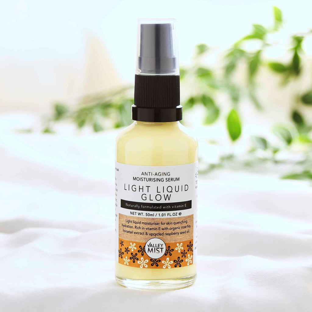 50ml with pump light liquid glow aniti-aging serum
