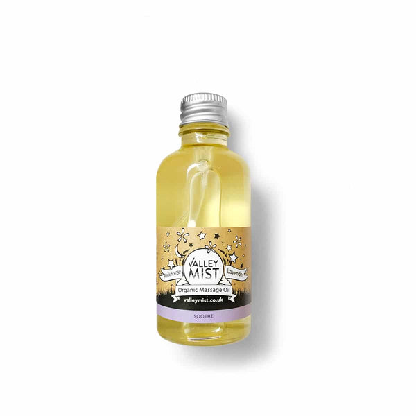 organic massage oil for babies with soothing frankincense and lavender