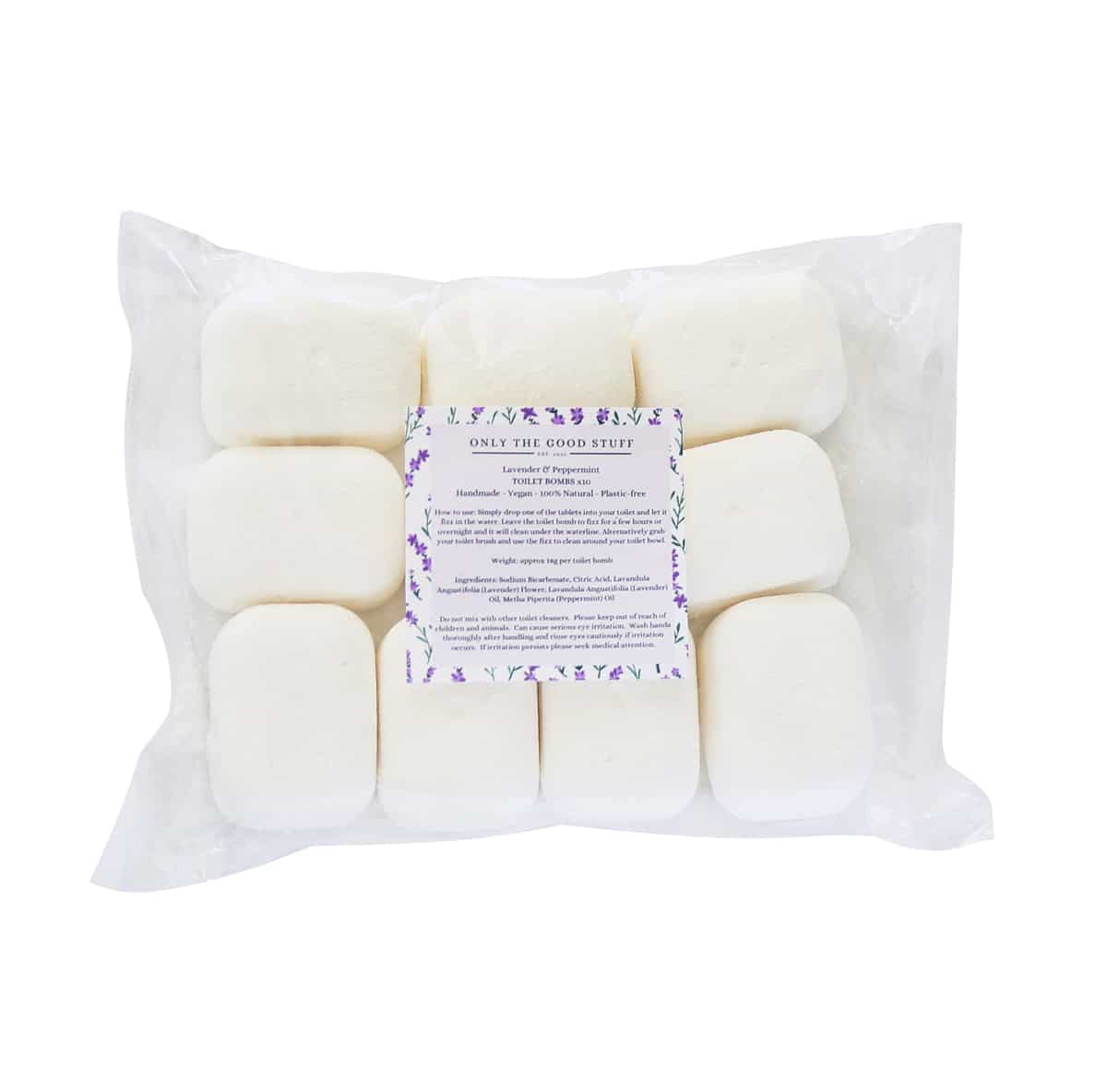 toilet bombs lavender and peppermint