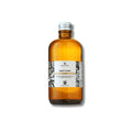 A 100ml amber glass bottle of Men's Toner by Valley Mist, featuring a white label with black botanical and woodland illustrations and a silver screw cap, set against a plain white background.