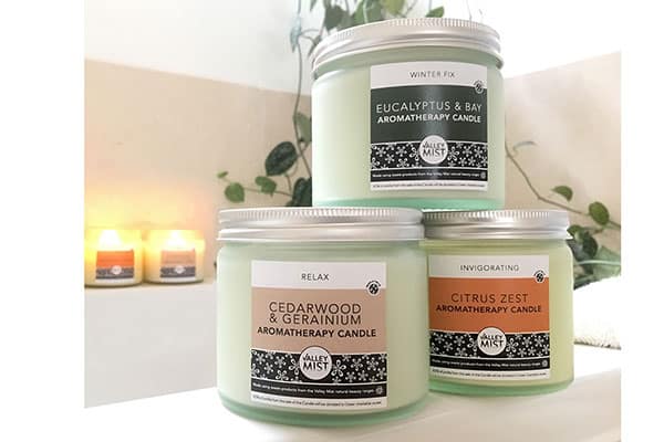 The Valley Mist Aromatherapy Candle collection