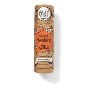 Sweet Mandarin Vegan Lip Balm in Zero Waste Packaging