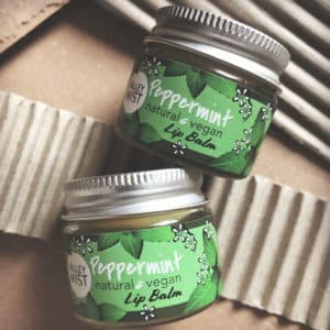 natural peppermint lip balm