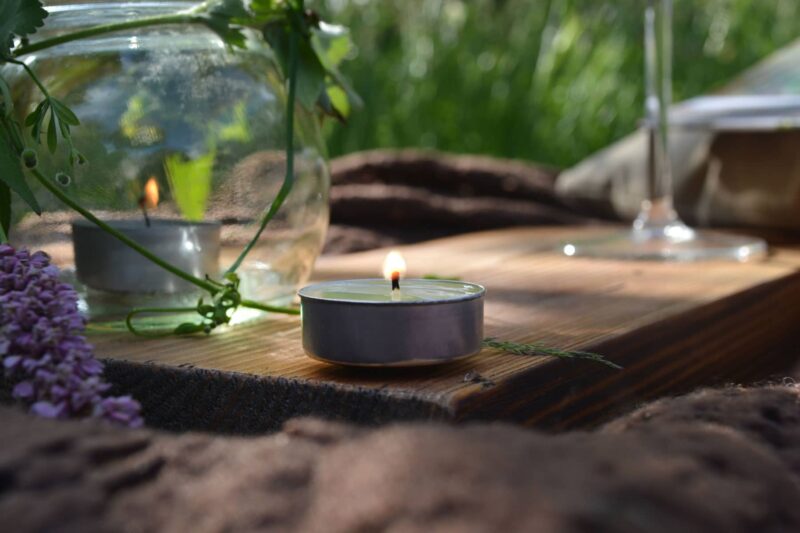 Recycled Garden Candle Recycled Garden Candle