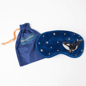 Orca and stars lavender filled eye mask for sleeping