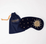 Sun and stars embroidered eye mask filled with lavender