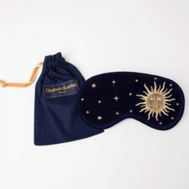 Sun and stars embroidered eye mask filled with lavender