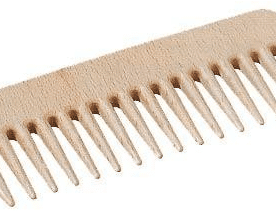 Wooden styling comb