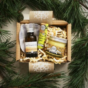 Handmade skincare gift box for Christmas