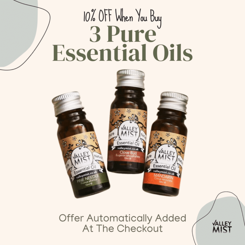 10% off when you buy 3 Essential Oils