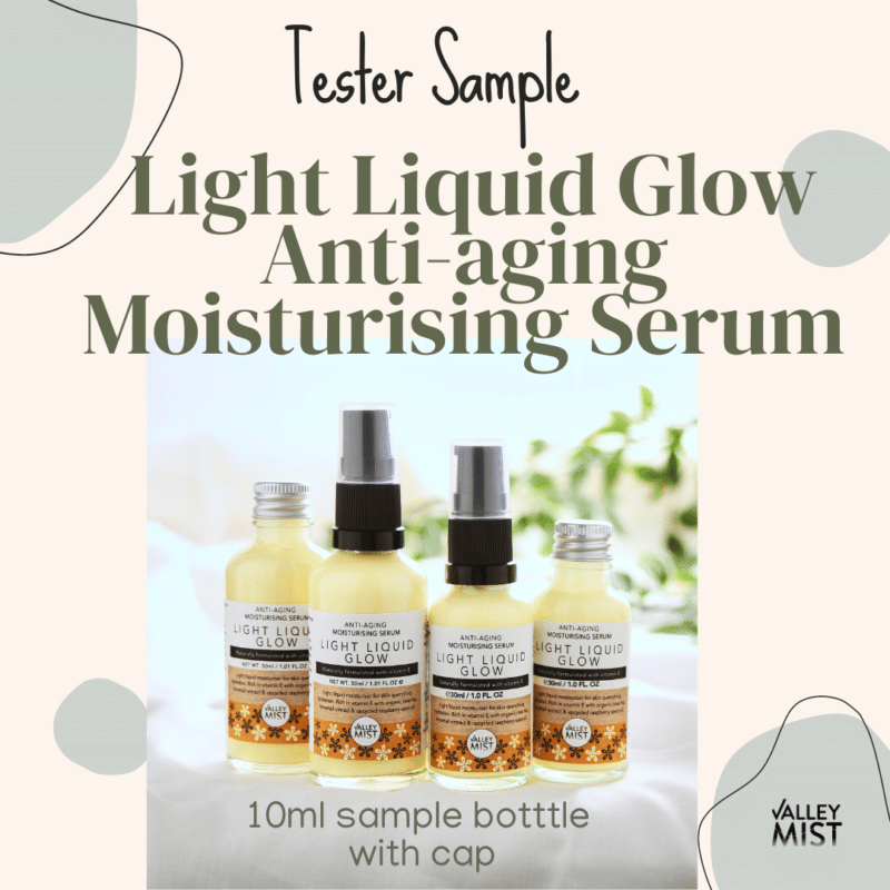 tester sample light liquid glow 10 ml