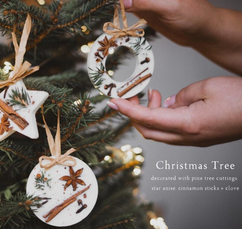 wax melt christmas tree decorations